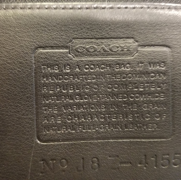 Coach leather tote - Picture 2 of 2